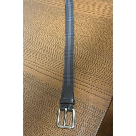 BURBERRY CANVAS/LEATHER BELT (sz 40/100) - Picture 2 of 7